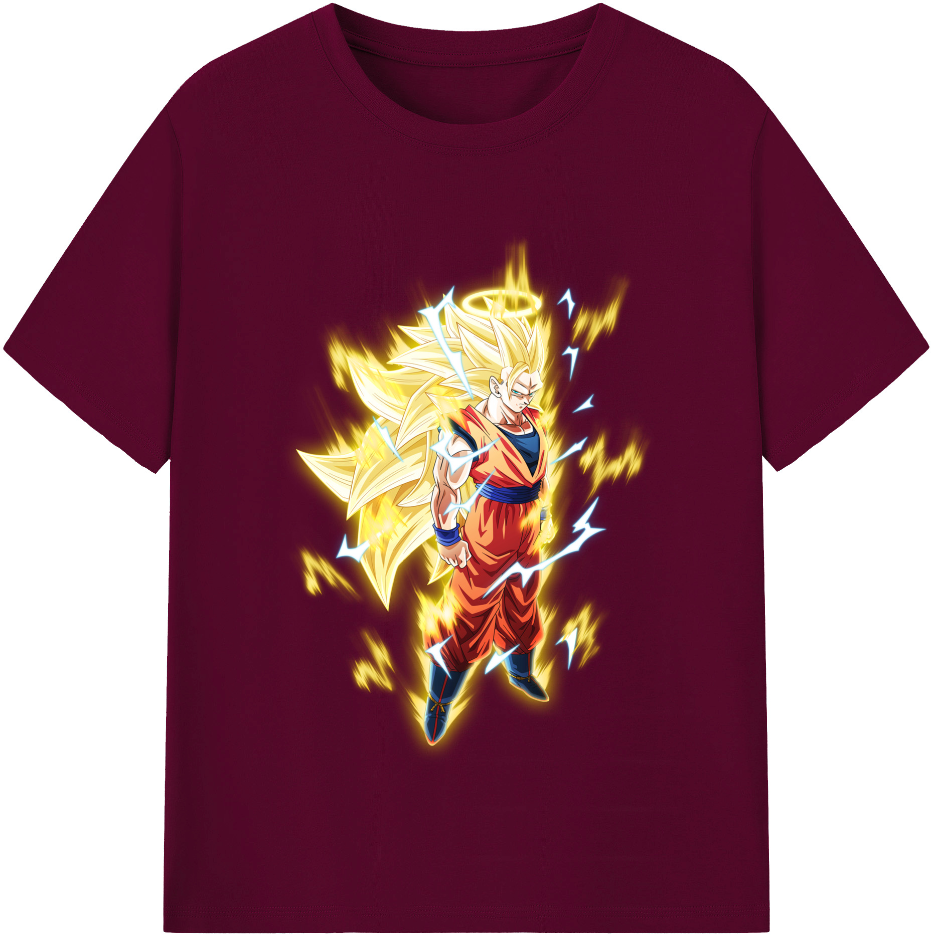 （画像用） ドラゴンボール 孫悟空（そん ごくう）Son Goku カカロット DRAGON BALL Kakarotto レディースカジュアルプリントTシャツ（綿100％）